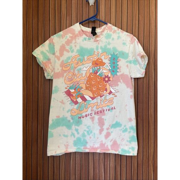 Austin City Limits ACL Music Festival Texas Tie Dye Crewneck Tshirt 2024 Small - Picture 1 of 5
